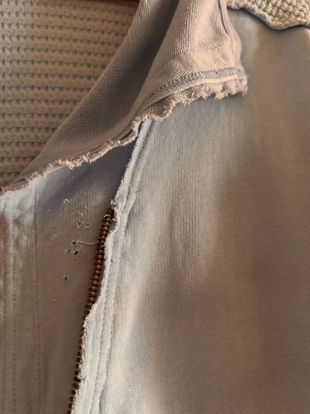 Light Blue Textured Open-Front Jacket - Picture 3 of 5